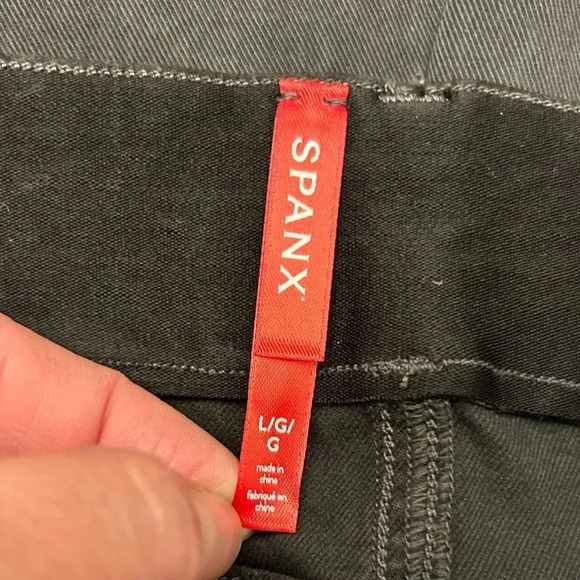 SPANX Women’s Stretch Twill Ankle Cargo Pant Jogger Washed Black NWT Size S & XS - Picture 9 of 14